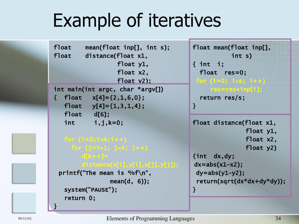 Elements of Programming Languages - ppt download